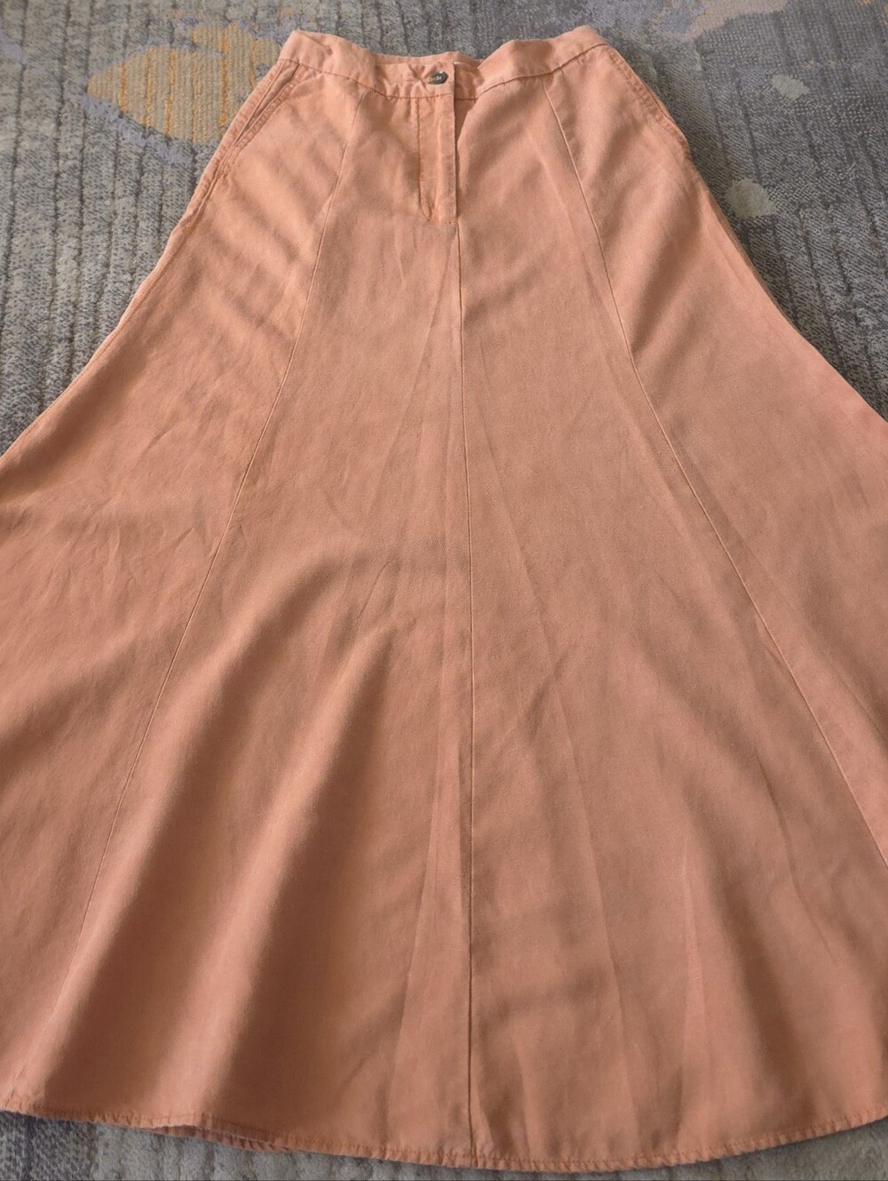 Orange Maxi Skirt